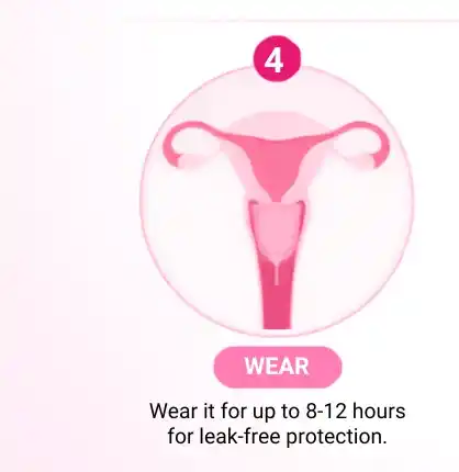 Step 4: Wear the cup